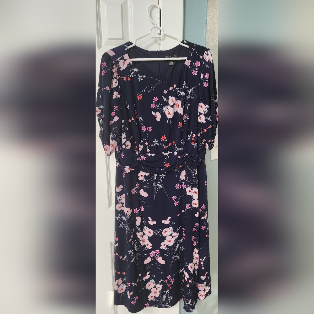 Jessica Howard Dress, navy floral, size 20